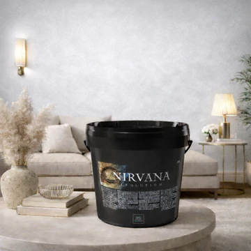 Ezüst színű bársony hatású dekor falfesték - Nirvana evolution argento 2,5l - Casati