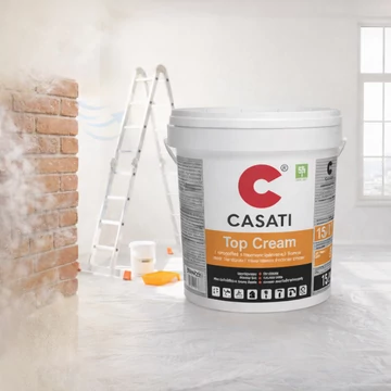 Magas fedőképességű, extra kiadós beltéri falfesték - Casati Top Cream