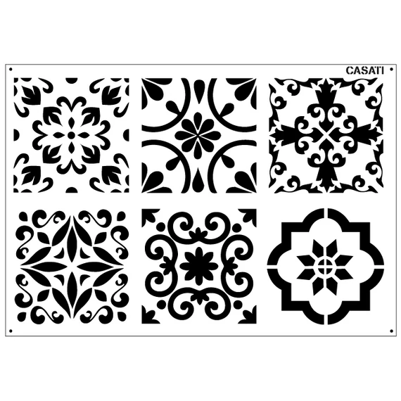Csempe 03 - Artessa 3D stencil - Casati