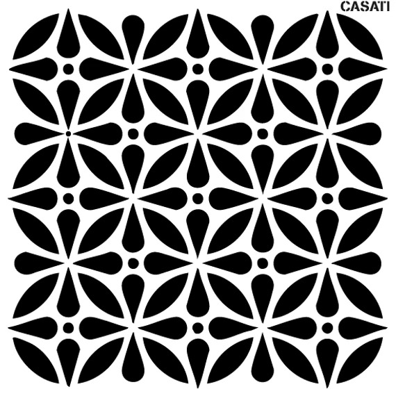 Virág 18 - Artessa FESTŐ stencil - Casati