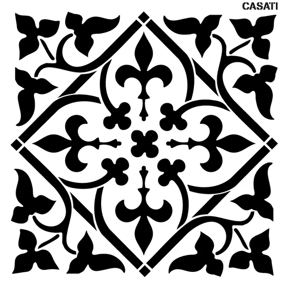 Virág 19 - Artessa FESTŐ stencil - Casati