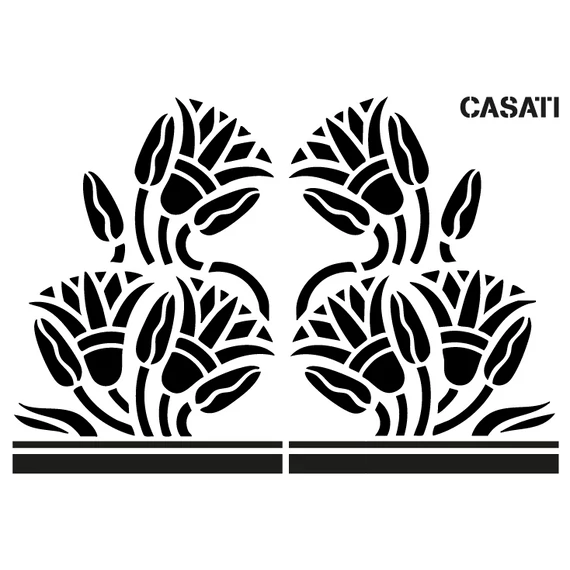 Virág 09 - Artessa 3D stencil - Casati
