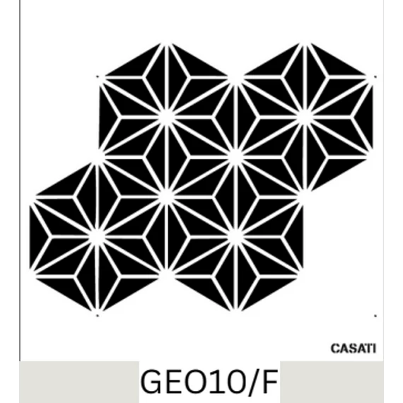 Geometrikus 19 - Artessa FESTŐ stencil - Casati