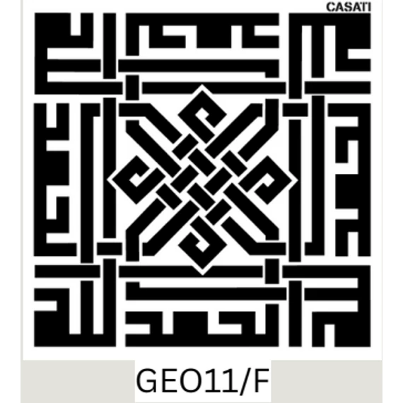 Geometrikus 20 - Artessa 3D stencil - Casati