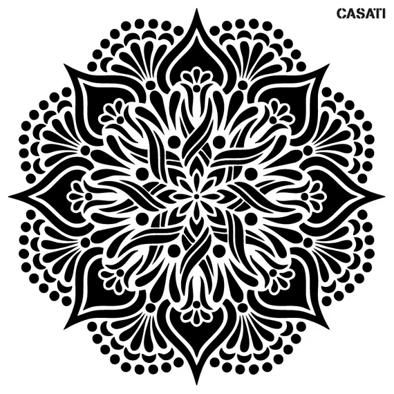 Mandala 04 - Artessa 3D stencil - Casati