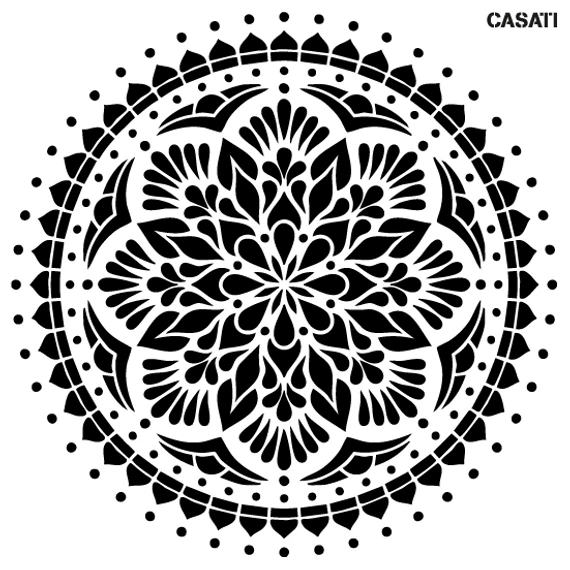 Mandala 05 - Artessa FESTŐ stencil - Casati