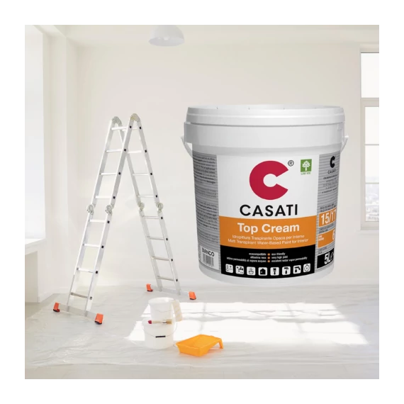 Magas fedőképességű, extra kiadós beltéri falfesték - Casati Top Cream